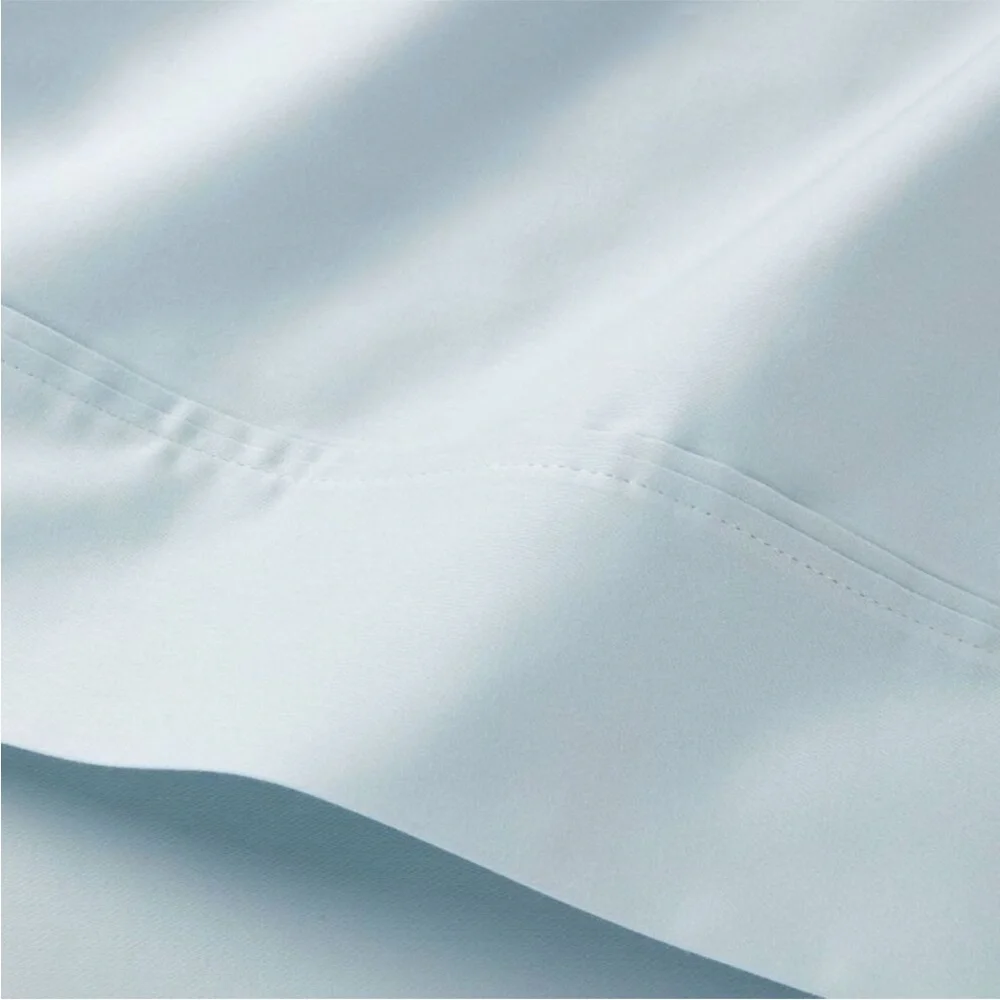 Threshold Solid Performance 400 Thread Count Cotton Sheet Set Twin/XL Twin Blue